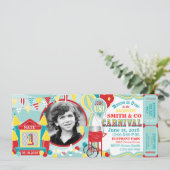 Invitation Anniversaire du Carnaval de Bounce House (Debout devant)