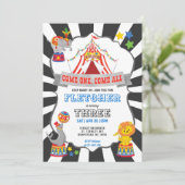 Invitation Anniversaire du Carnaval de cirque (Debout devant)