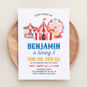 Invitation Anniversaire du Carnaval de cirque