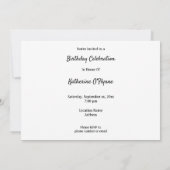 Invitation Anniversaire du Cervin (Dos)