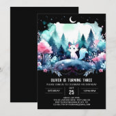 Invitation Anniversaire du chat Dreamy (Devant / Derrière)