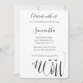 Invitation Anniversaire du chat Meow (Devant)