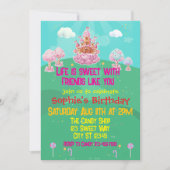 Invitation Anniversaire du château de Candy (Devant)