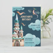 Invitation Anniversaire du château de Dragon Vert (Debout devant)