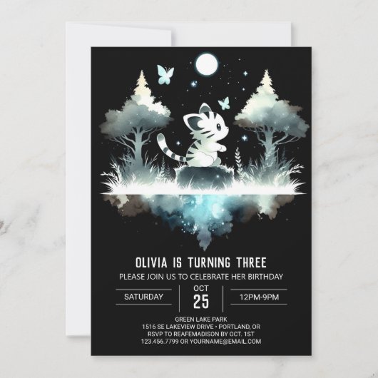 Invitation Anniversaire du château de Little Tiger (Devant)