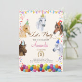 Invitation Anniversaire du cheval (Debout devant)