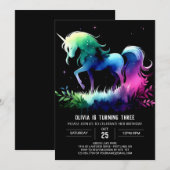 Invitation Anniversaire du Cheval Amusant (Devant / Derrière)