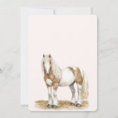 Invitation Anniversaire du Cheval Blanc Brown (Dos)