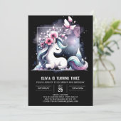 Invitation Anniversaire du Cheval de Forêt Cute (Debout devant)