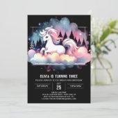 Invitation Anniversaire du Cheval de la Jungle Simple (Debout devant)