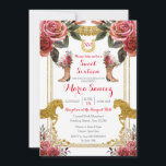 Invitation Anniversaire du Cheval du Maron Rouge sweet sixtee<br><div class="desc">Sweet sixteen Red Maroon Horse Charra Invitation Anniversaire</div>