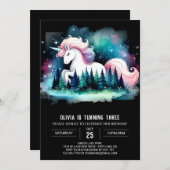 Invitation Anniversaire du Cheval Elégant de la Jungle (Devant / Derrière)