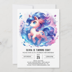 Invitation Anniversaire du Cheval en ligne moderne