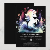 Invitation Anniversaire du cheval enchanté (Devant / Derrière)