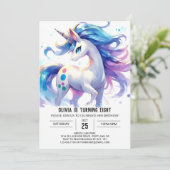 Invitation Anniversaire du cheval enchanté en ligne (Debout devant)