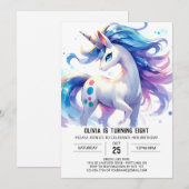 Invitation Anniversaire du cheval enchanté en ligne (Devant / Derrière)