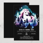 Invitation Anniversaire du Cheval Enchanted (Devant / Derrière)