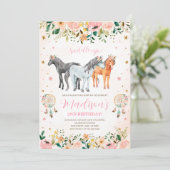 Invitation Anniversaire du Cheval Floral (Debout devant)