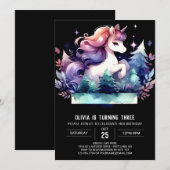 Invitation Anniversaire du Cheval Magique (Devant / Derrière)