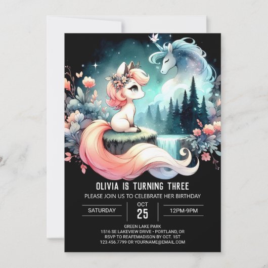 Invitation Anniversaire du Cheval Majestic (Devant)