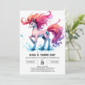 Invitation Anniversaire du Cheval moderne et imprimable (Debout devant)