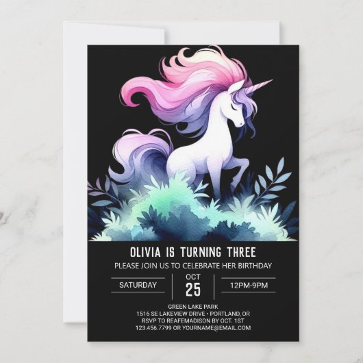 Invitation Anniversaire du cheval numérique (Devant)