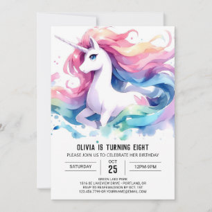Invitation Anniversaire du cheval numérique enchanté