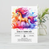 Invitation Anniversaire du cheval numérique moderne (Debout devant)