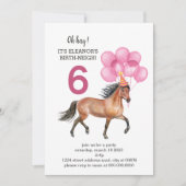 Invitation Anniversaire du cheval // Oh Hay C'est votre neige (Devant)