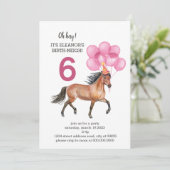 Invitation Anniversaire du cheval // Oh Hay C'est votre neige (Debout devant)