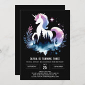 Invitation Anniversaire du cheval personnalisé (Devant / Derrière)