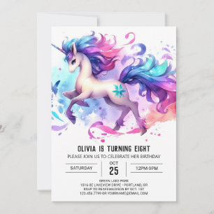 Invitation Anniversaire du cheval personnalisé moderne
