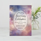 Invitation Anniversaire du ciel céleste de Stardust (Debout devant)