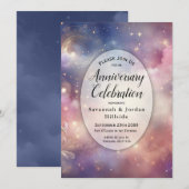 Invitation Anniversaire du ciel céleste de Stardust (Devant / Derrière)
