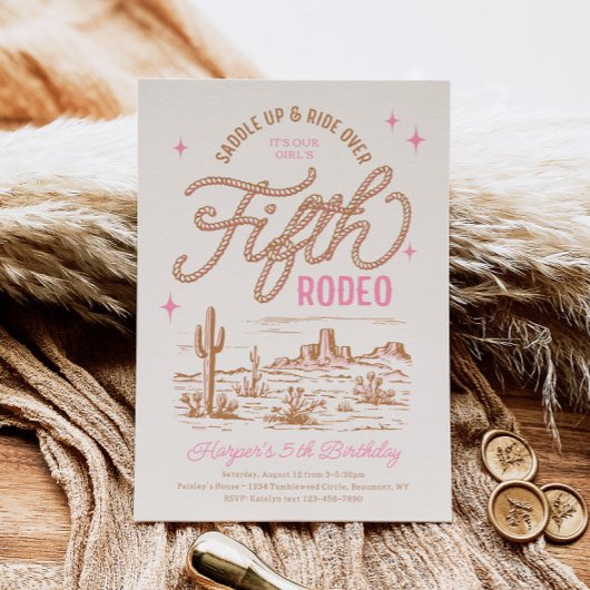 Invitation Anniversaire du cinquième Rodéo de la f