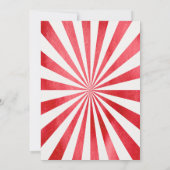 Invitation Anniversaire du cirque (Dos)