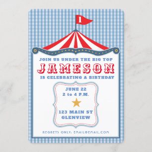 Invitation Anniversaire du cirque