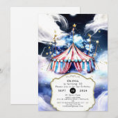Invitation Anniversaire du Cirque de l'Aquarelle (Devant / Derrière)
