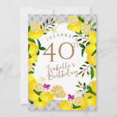 Invitation Anniversaire du citron (Devant)