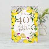 Invitation Anniversaire du citron (Debout devant)