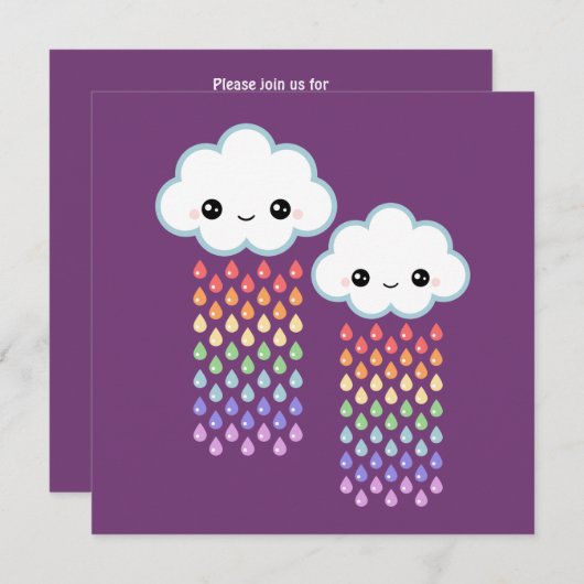 Invitation Anniversaire du Cloud (Devant / Derrière)