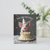 Invitation Anniversaire du cochon de Hap (Debout devant)