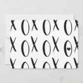 Invitation Anniversaire du coeur XOXO (Dos)