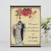 Invitation Anniversaire du collage Vintage (Debout devant)