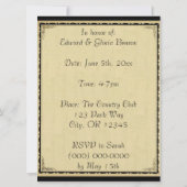 Invitation Anniversaire du collage Vintage (Dos)