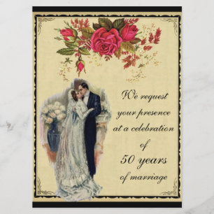 Invitation Anniversaire du collage Vintage