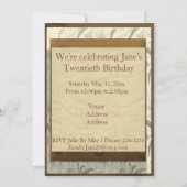 Invitation Anniversaire du collage Vintage Steampunk (Dos)