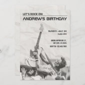 Invitation Anniversaire du concert rock (Devant / Derrière)