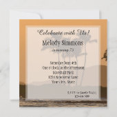 Invitation Anniversaire du coucher de soleil de Kauai (Dos)