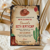 Invitation Anniversaire du cowboy du Rodéo Occiden